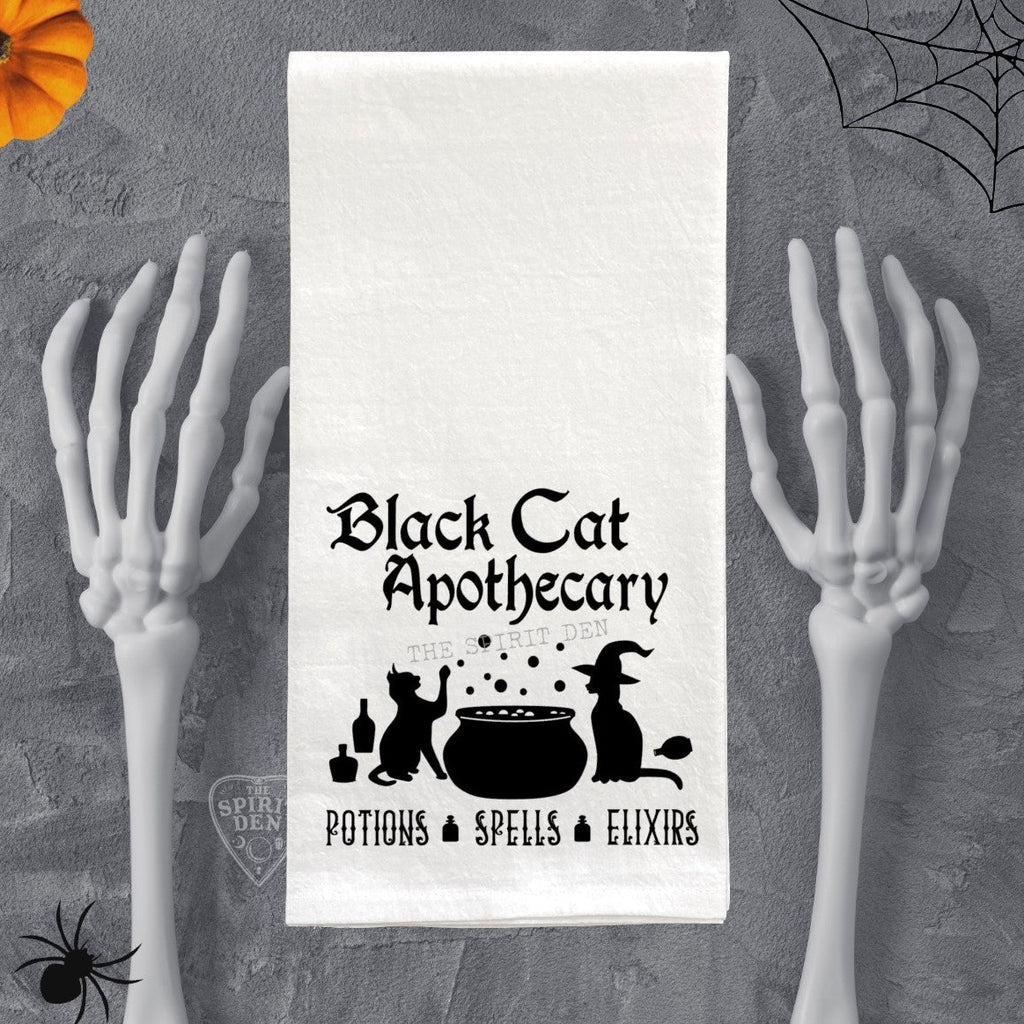 Black Cat Apothecary Flour Sack Towel