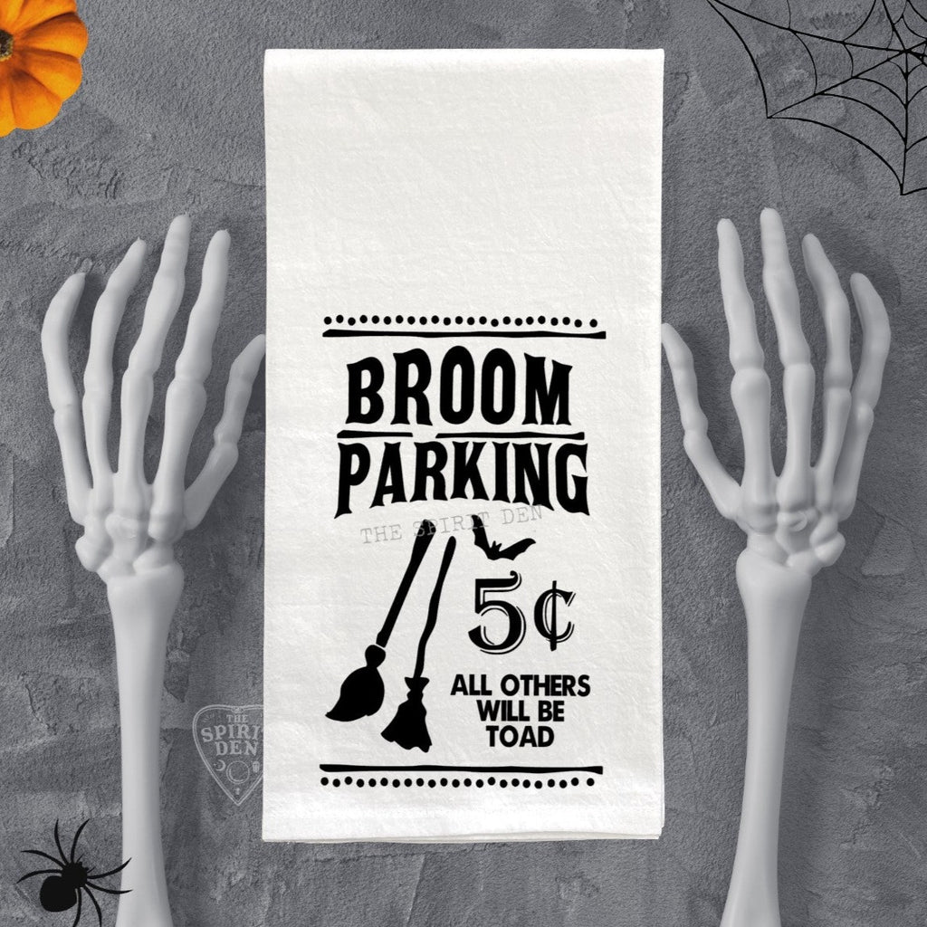 Broom Parking All Others Will Be Toad Flour Sack Towel