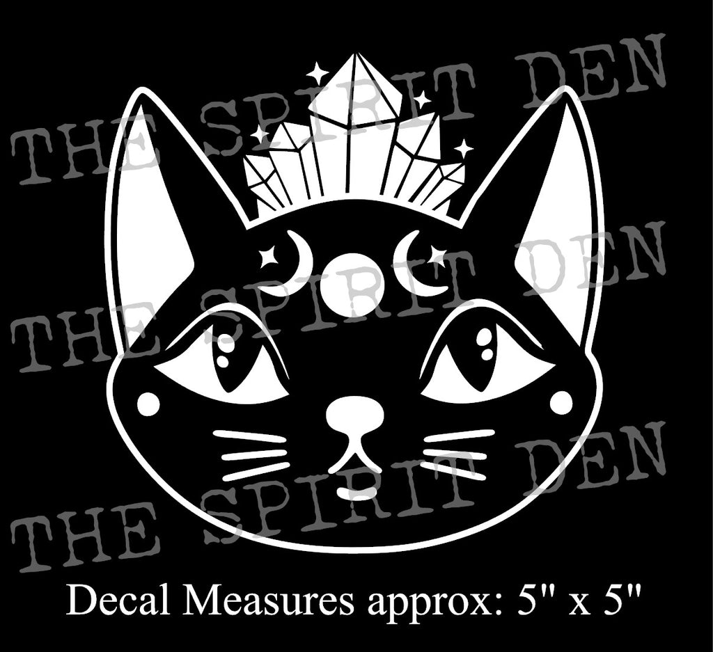 Crystal Crown Kitty Decal