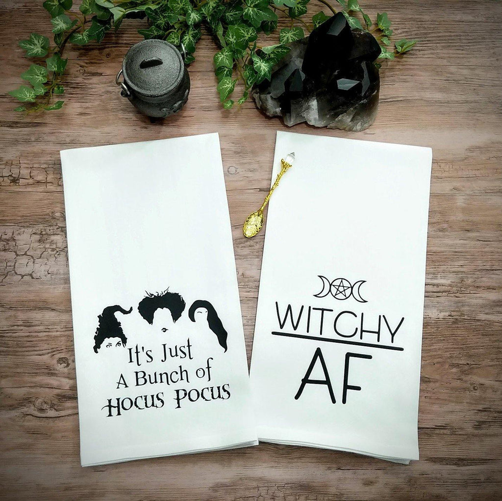 Witchy AF Flour Sack Towel - The Spirit Den