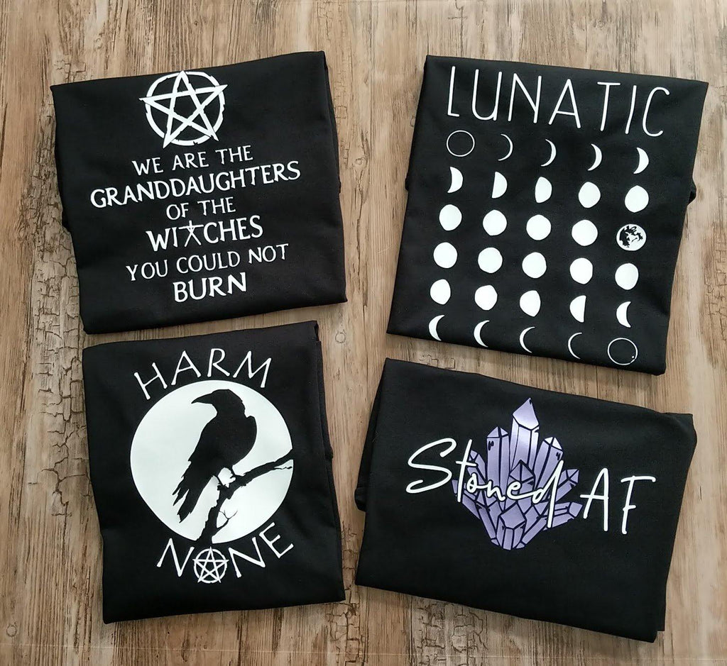 Lunatic  Moon Phases T-Shirt - The Spirit Den