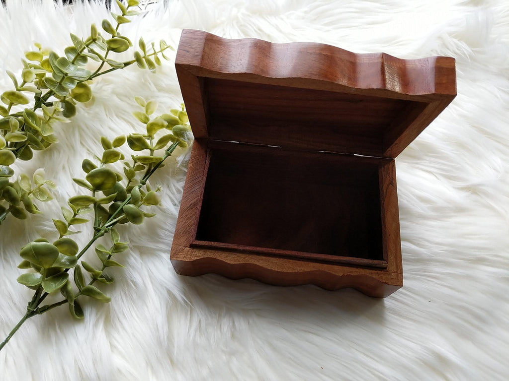 Yin Yang Hand Carved Wooden Box - The Spirit Den