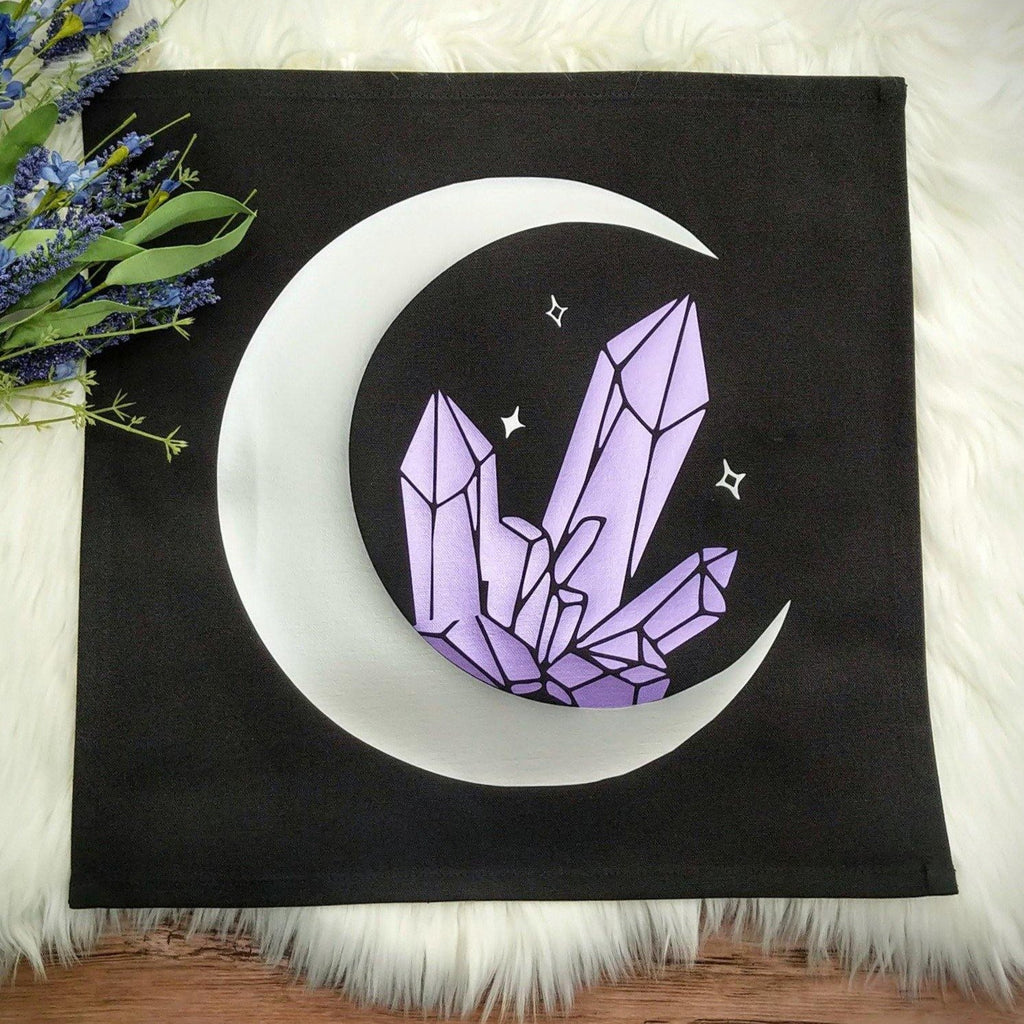 Crystalline Moon Dream Altar Cloth Tarot Cloth - The Spirit Den