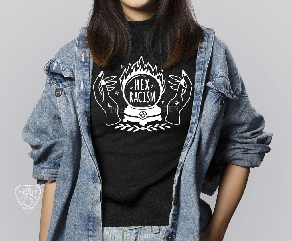 Hex Racism (Feminine Style Hands Design) Shirt Extended Sizes - The Spirit Den