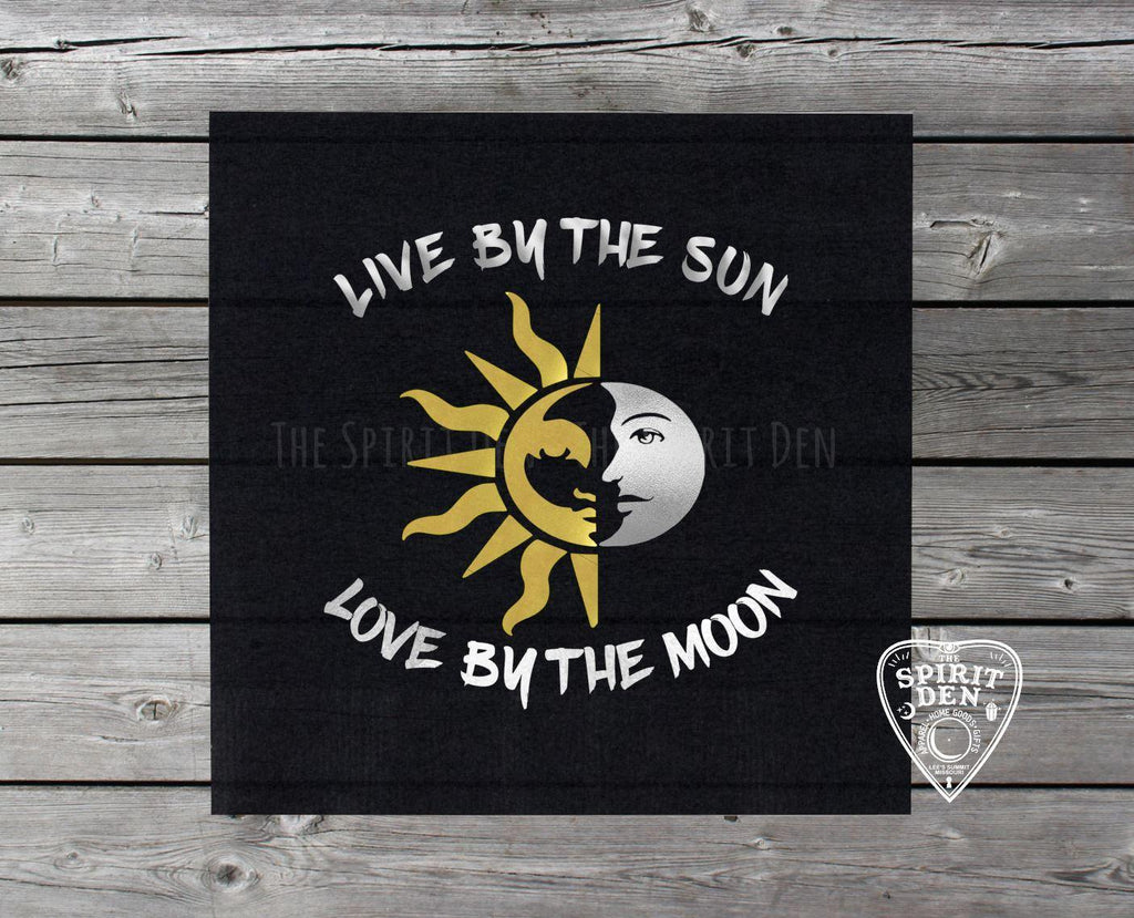 Live By The Sun Love By The Moon Altar Cloth - The Spirit Den