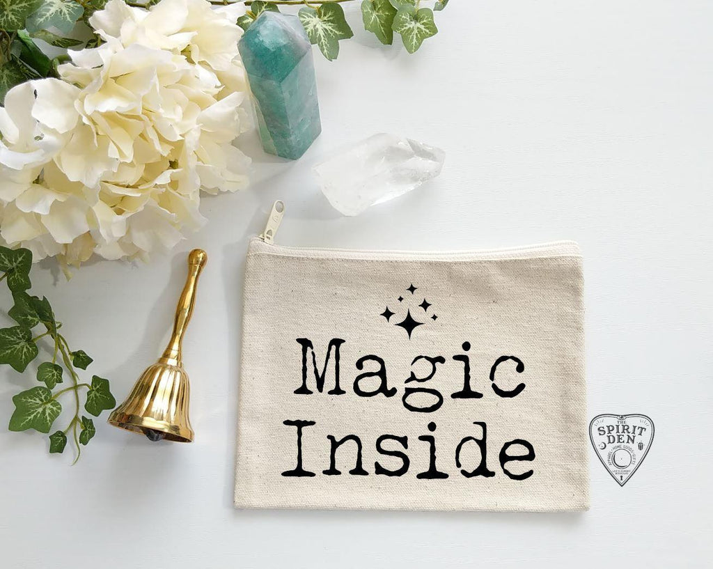 Magic Inside Canvas Zipper Bag - The Spirit Den