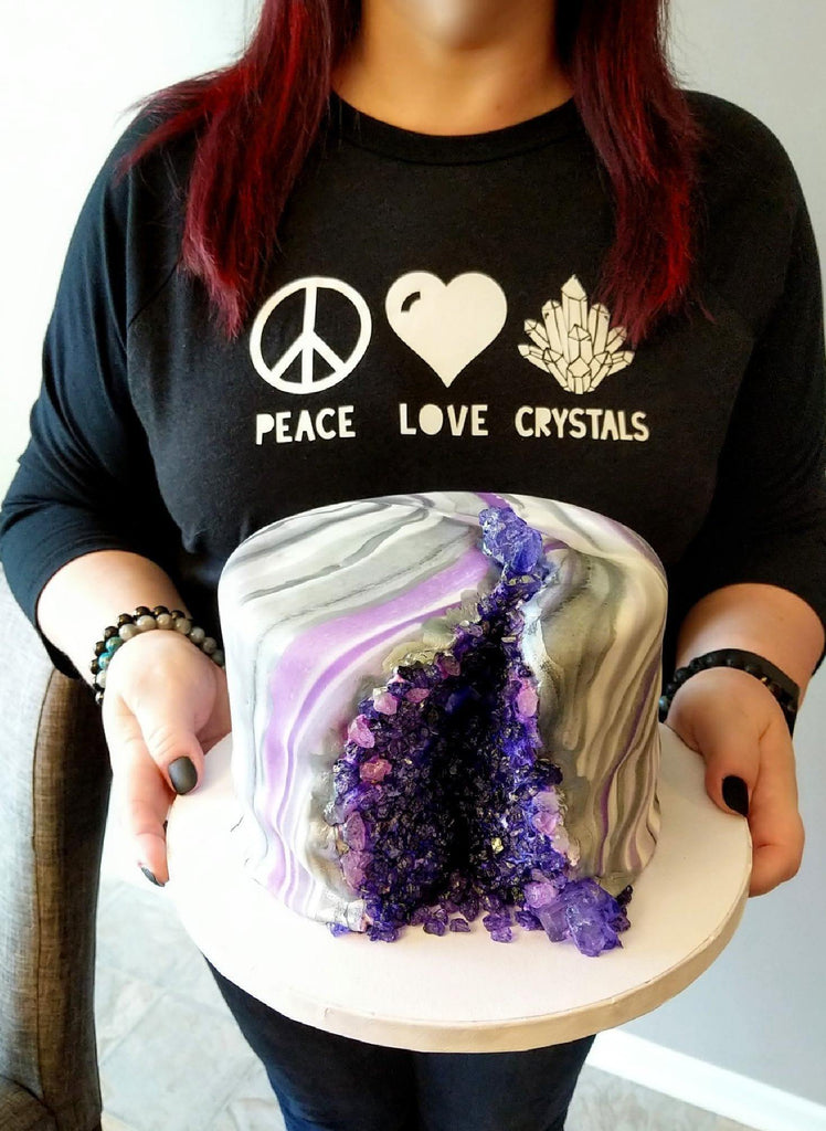 Peace Love Crystals T-Shirt - The Spirit Den
