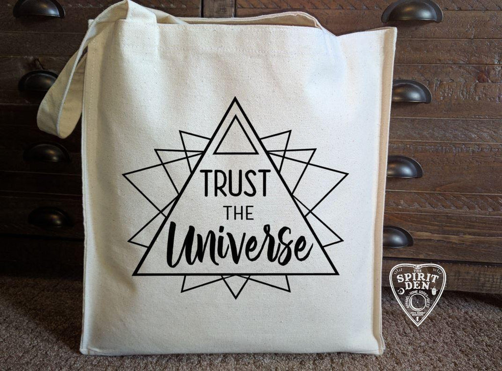 Trust The Universe Cotton Canvas Market Bag - The Spirit Den