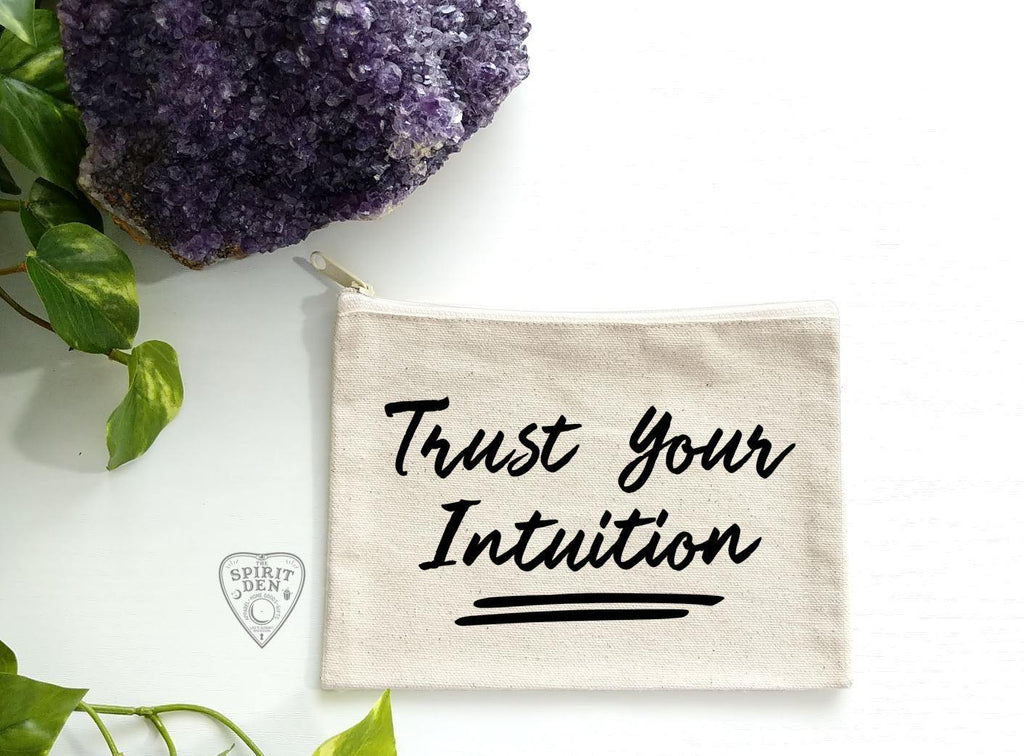 Trust Your Intuition Canvas Zipper Bag - The Spirit Den