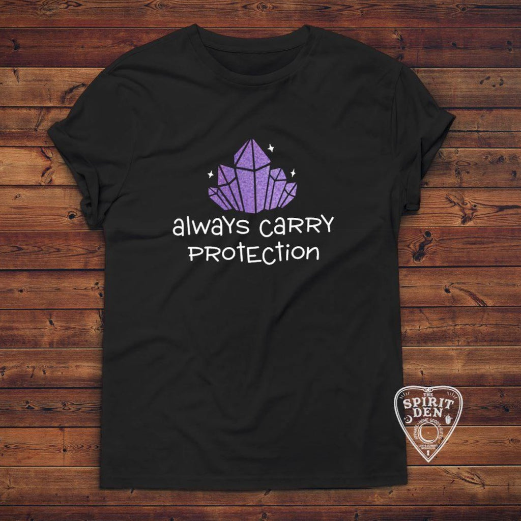 Always Carry Protection Crystal T-Shirt Extended Sizes - The Spirit Den