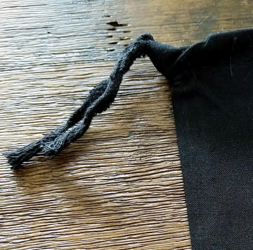 Vintage Keys Black Single Drawstring Bag - The Spirit Den
