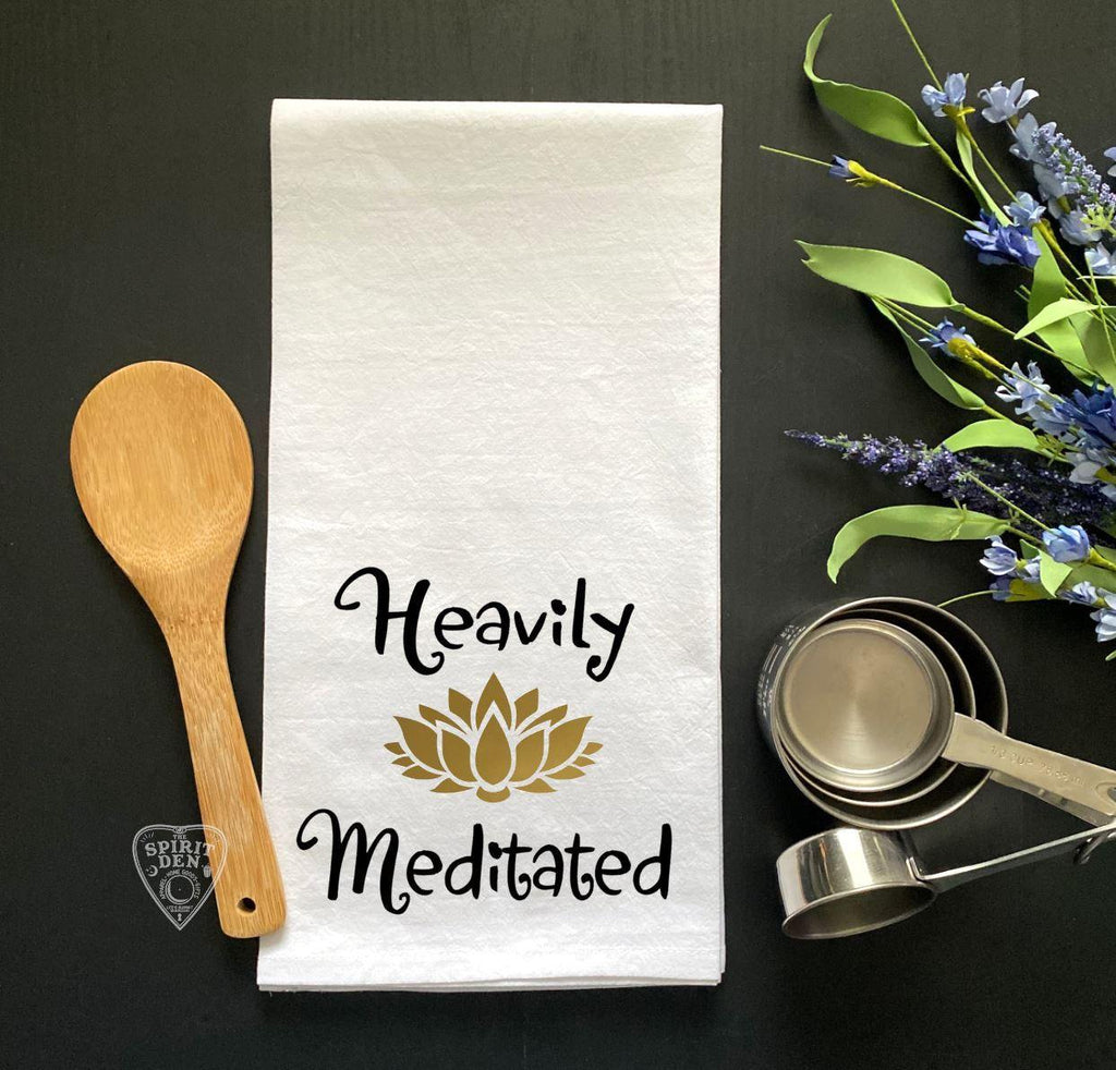 Heavily Meditated Flour Sack Towel - The Spirit Den