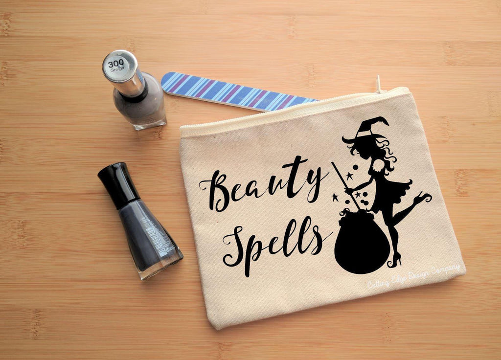 Beauty Spells Witch Canvas Zipper Bag 