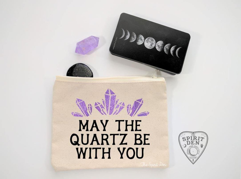 May The Quartz Be With You Canvas Zipper Bag 