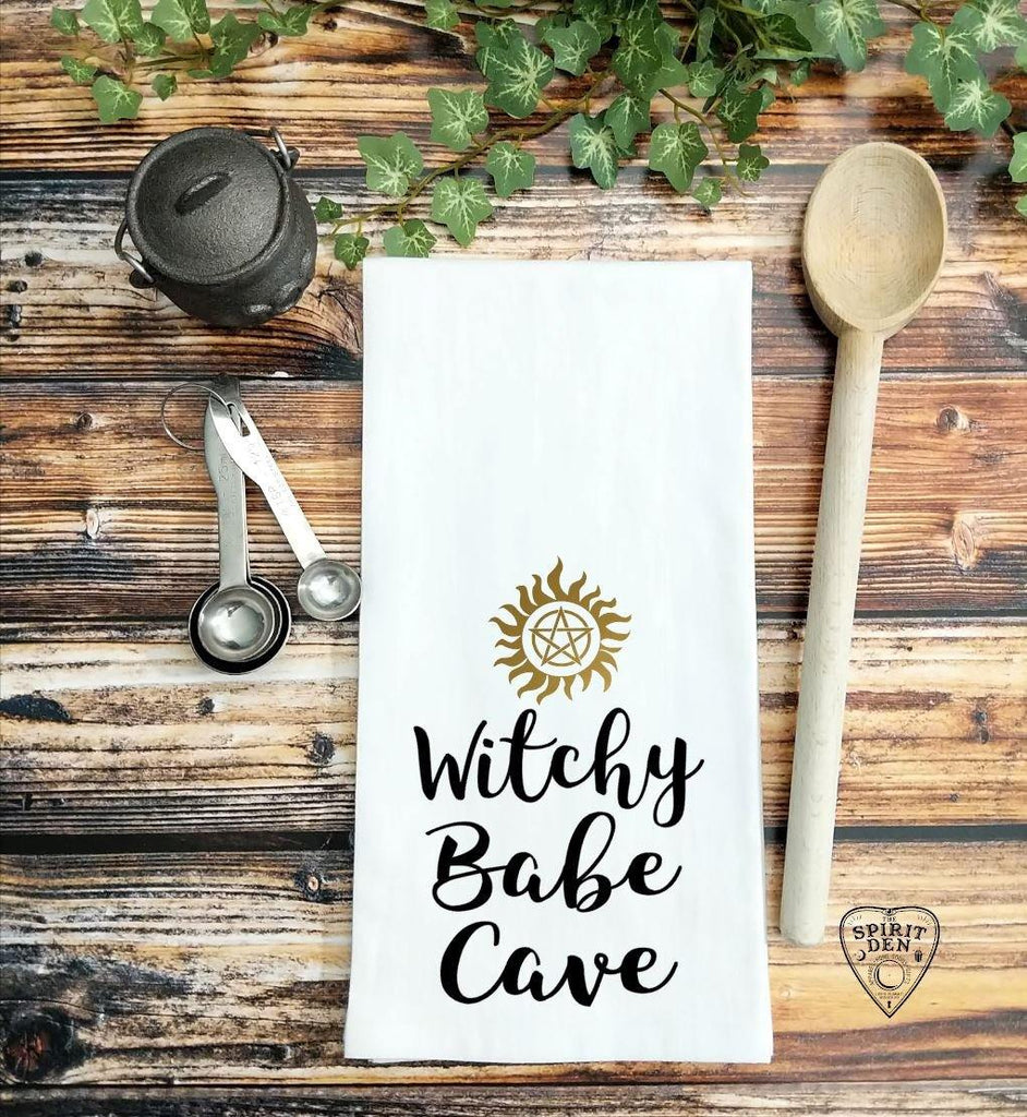 Witchy Babe Cave Flour Sack Towel 
