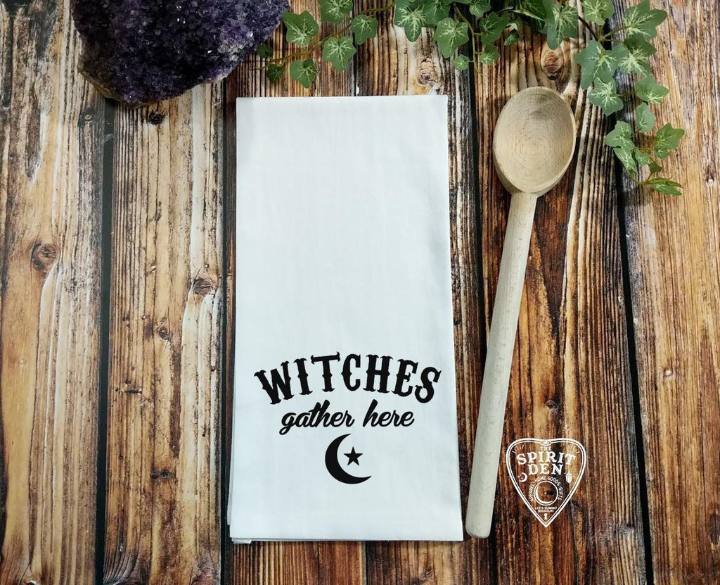 Witches Gather Here Flour Sack Towel 