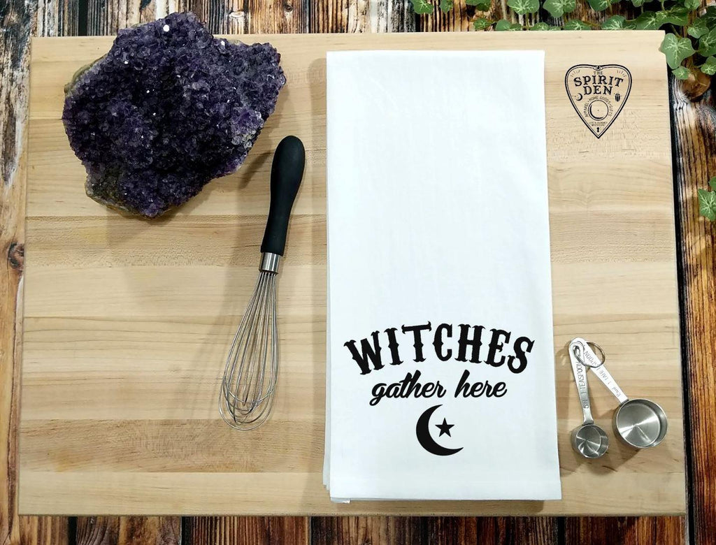 Witches Gather Here Flour Sack Towel 