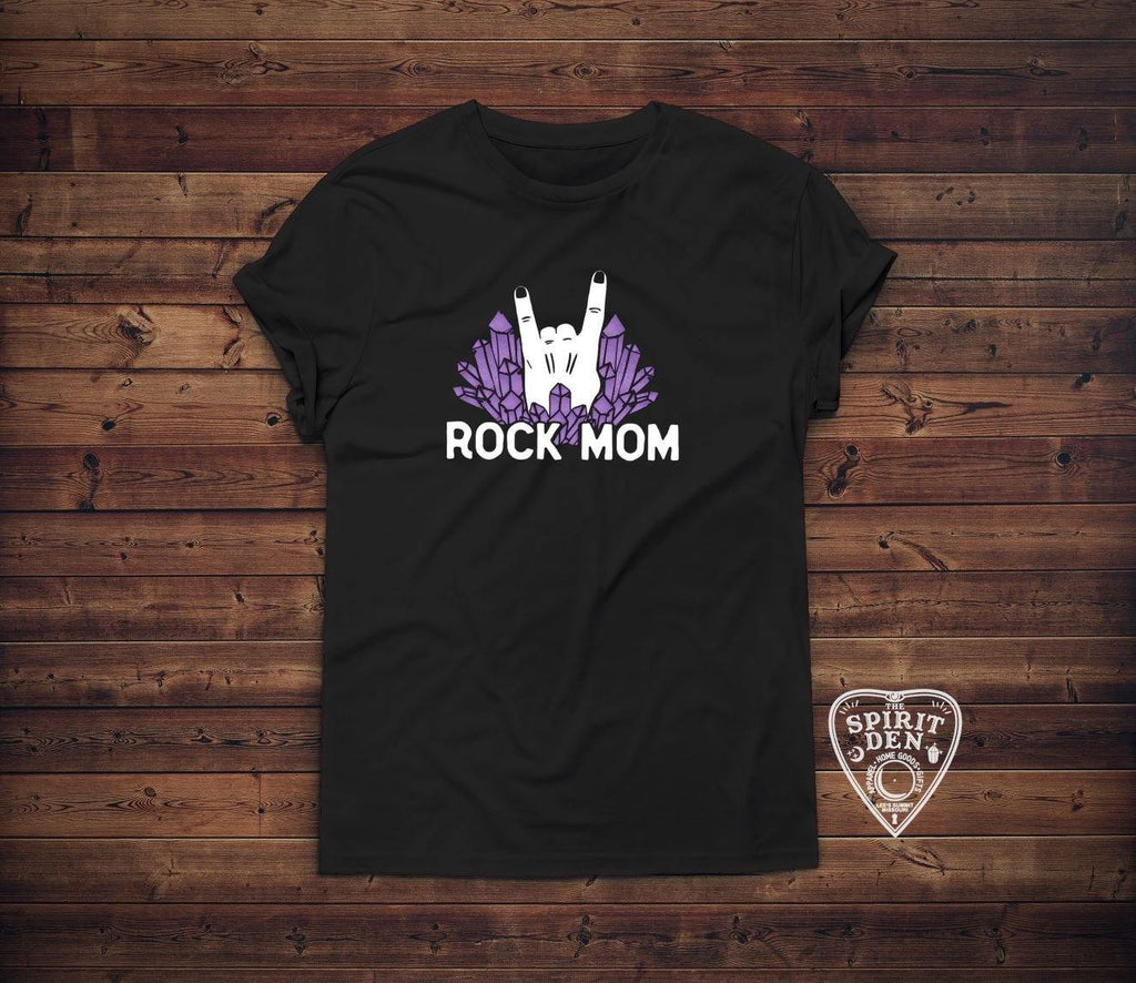 Rock Mom Crystal T-Shirt - The Spirit Den