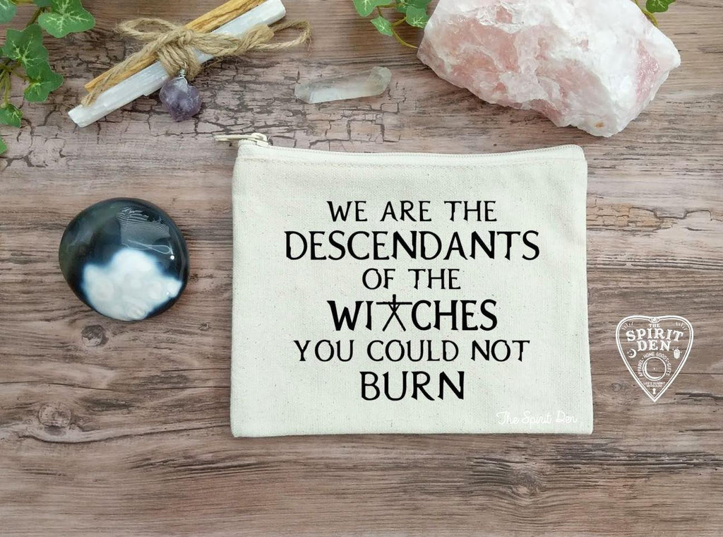 We are the Descendants of the Witches You Could Not Burn Canvas Zipper Bag 