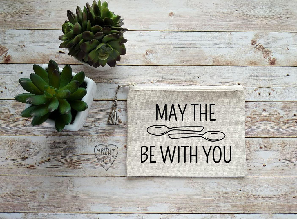 May The Spoons Be With You Canvas Zipper Bag 