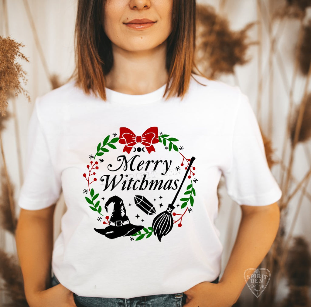 Merry Witchmas White Unisex T-shirt