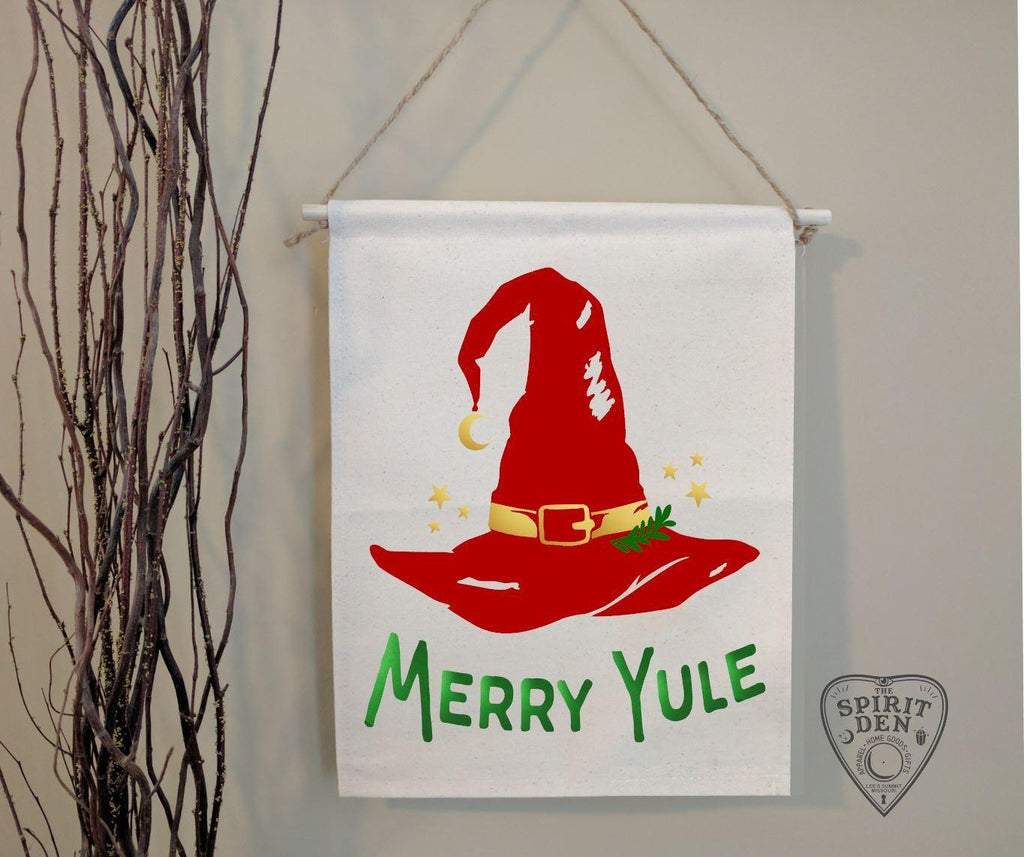 Merry Yule Cotton Canvas Wall Hanging - The Spirit Den