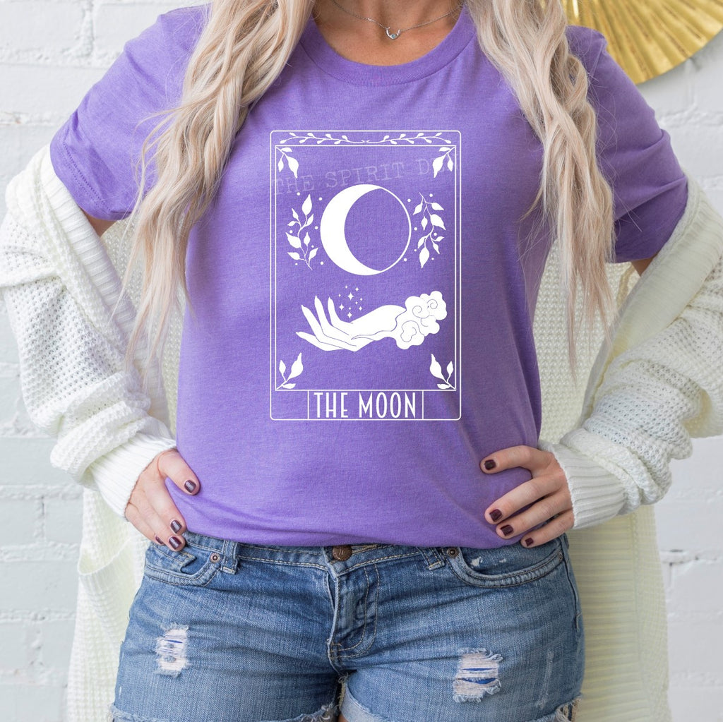 The Moon Tarot Card Purple Unisex T-shirt
