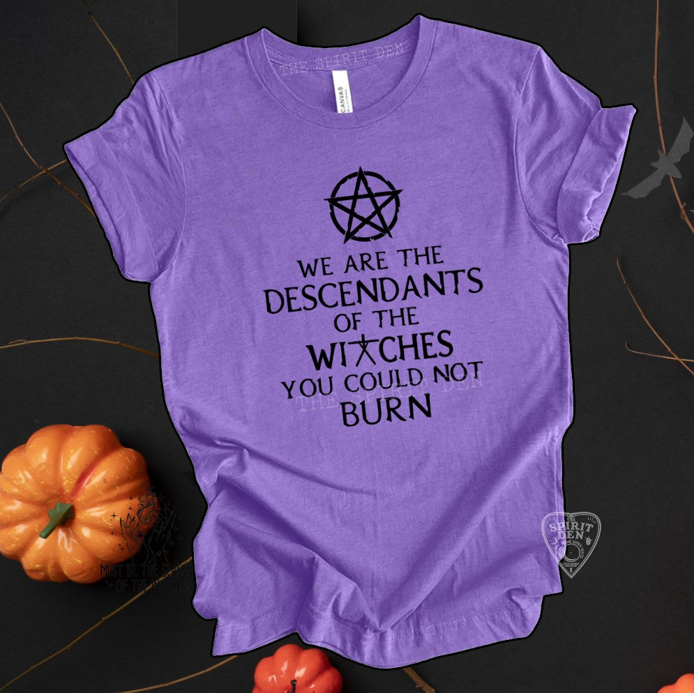 We Are The Descendants Of The Witches You Could Not Burn Purple Unisex T-shirt