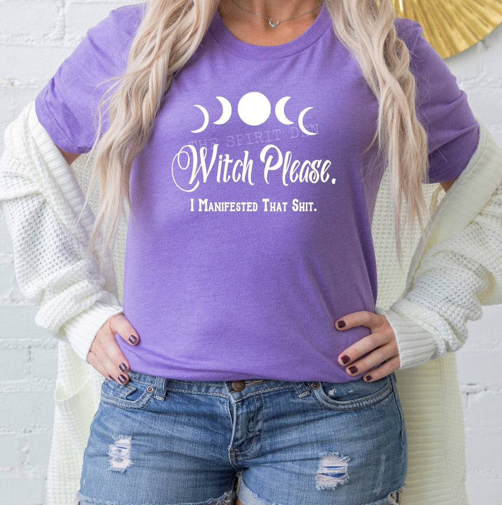 Witch Please I Manifested That Shit Purple Unisex T-shirt