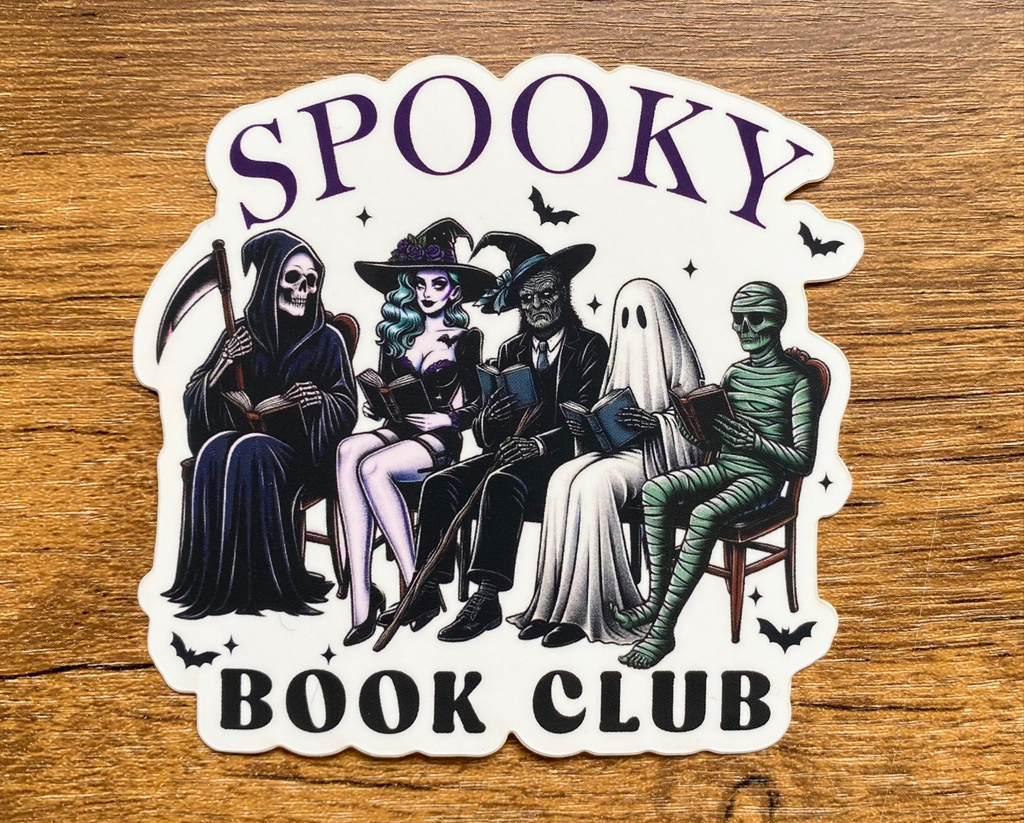 Spooky Book Club Sticker