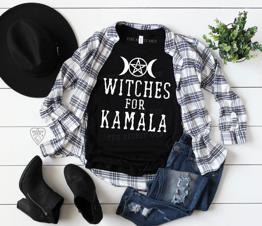 Witches For Kamala Pentacle T- Shirt