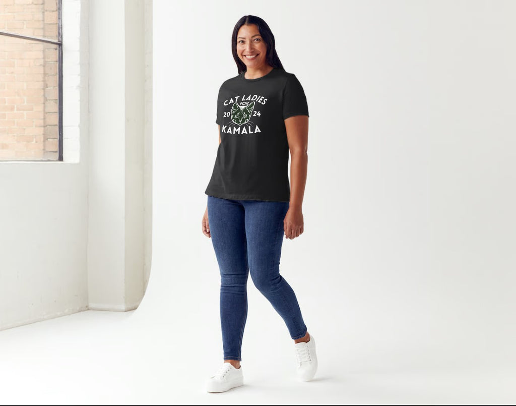 Cat Ladies For Kamala 2024 T- Shirt