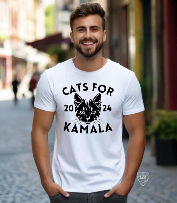 Cats For Kamala White T-Shirt