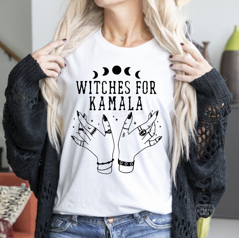 Witches For Kamala White T-Shirt