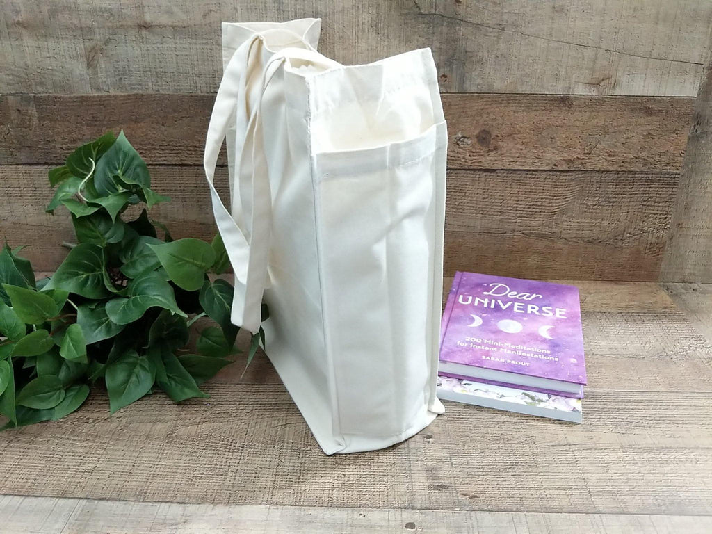 Contains Magic Quartz Crystal Cotton Canvas Market Tote Bag - The Spirit Den