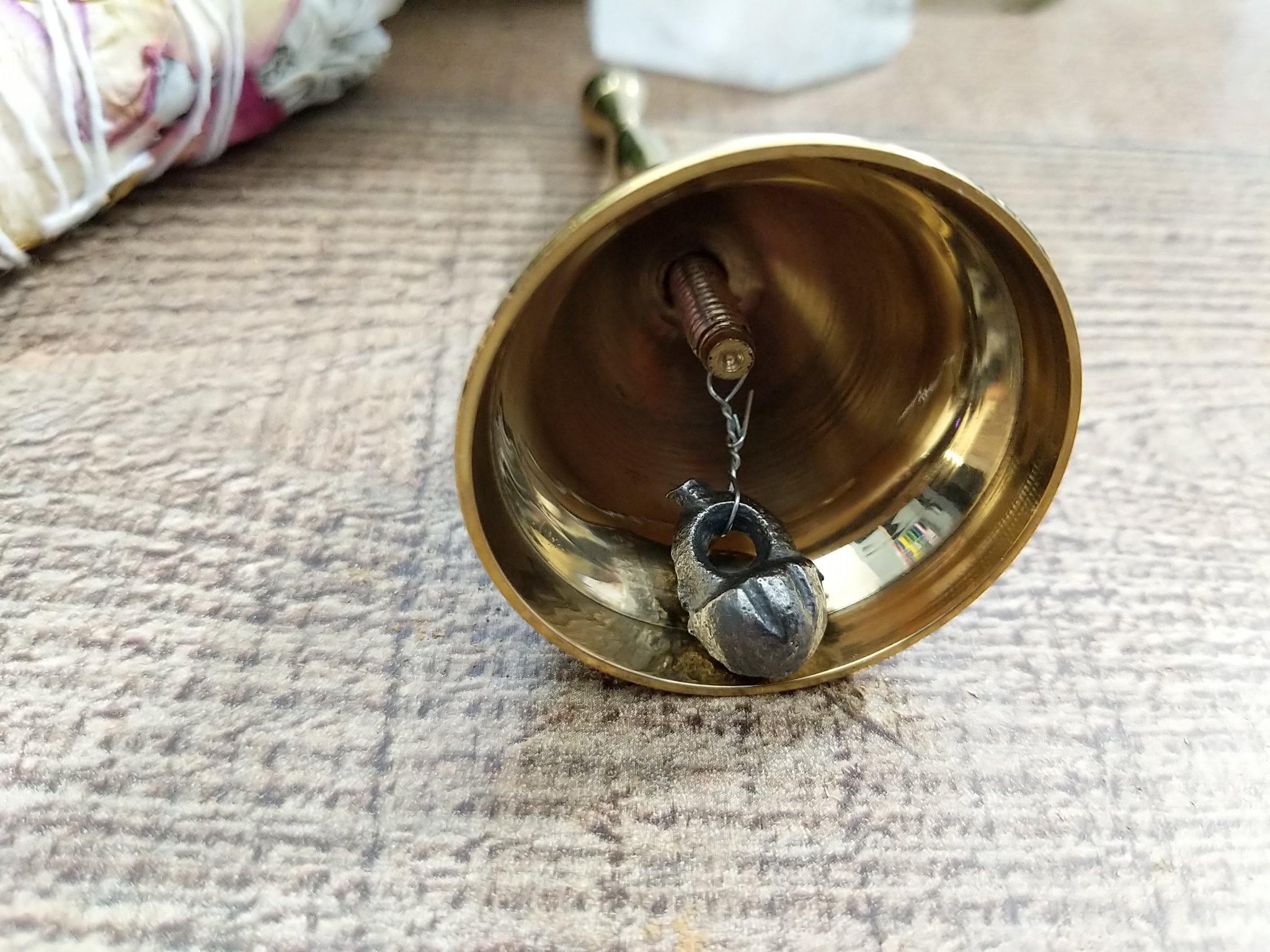 Energy Clearing Brass Bell  Altar Bell – The Spirit Den