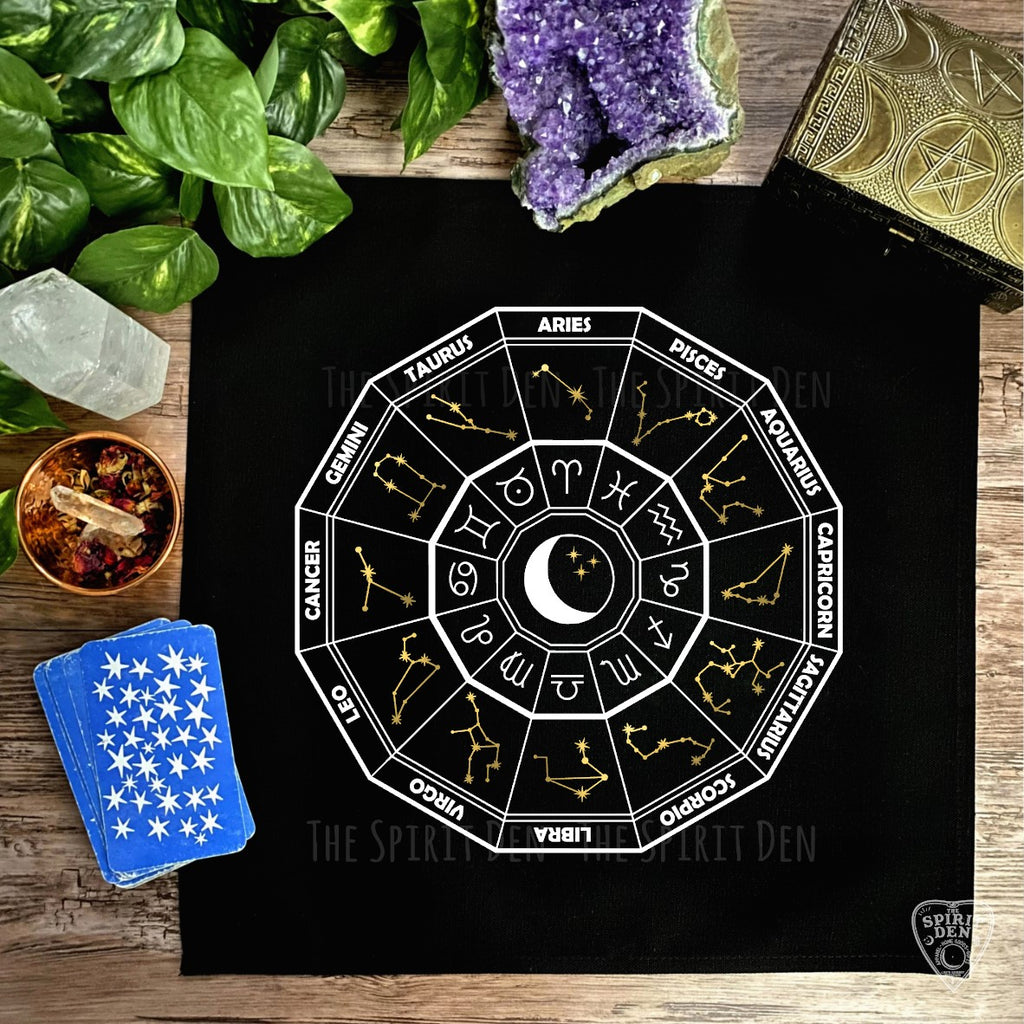 Astrology Wheel Altar/Tarot Cloth