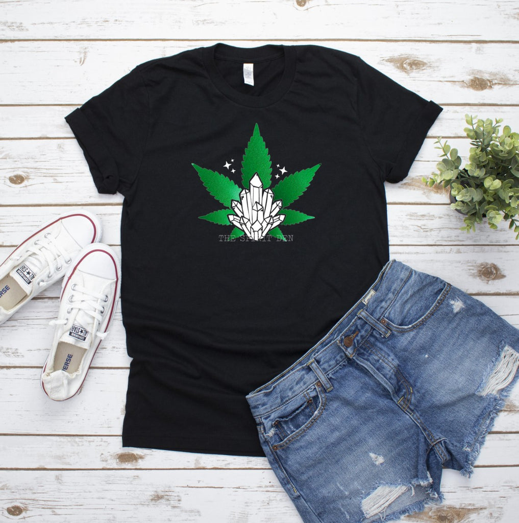 Crystal Haze (Cannabis Leaf) T-Shirt