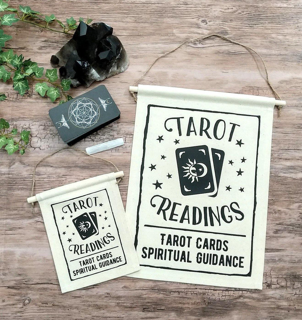 Tarot Readings Tarot Cards Spiritual Guidance Canvas Wall Banner - The Spirit Den