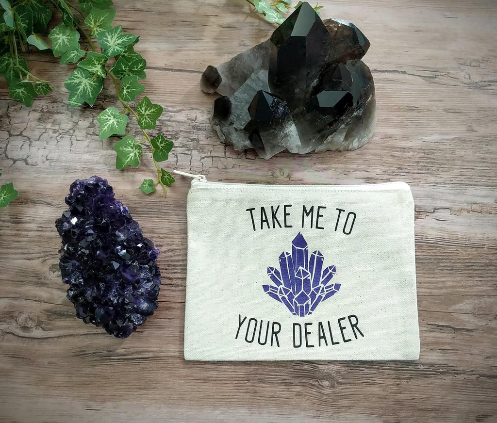 Take Me To Your Dealer Canvas Zipper Bag - The Spirit Den