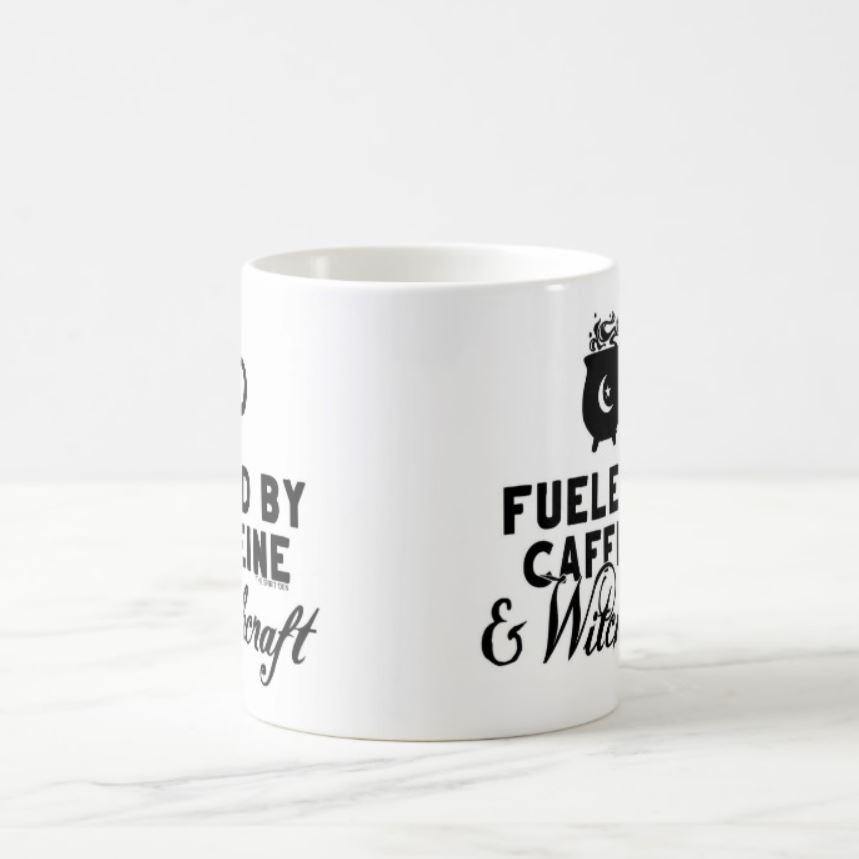 Fueled By Caffeine & Witchcraft White Mug - The Spirit Den