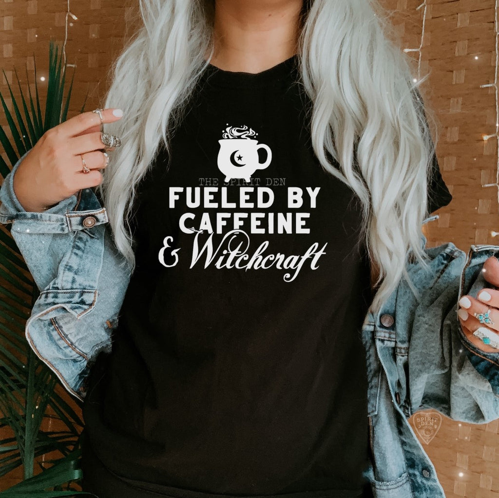 Fueled By Caffeine & Witchcraft T-Shirt