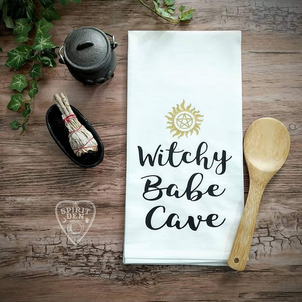 Witchy Babe Cave Flour Sack Towel - The Spirit Den