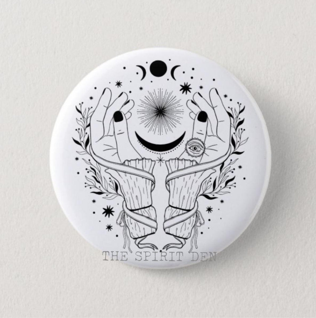 Moon Mystic Pinback Button - The Spirit Den