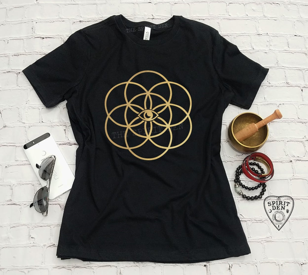 Mystic Seed Of Life Design T-Shirt