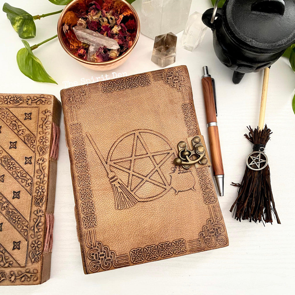 Pentacle Magick Leather Journal - The Spirit Den