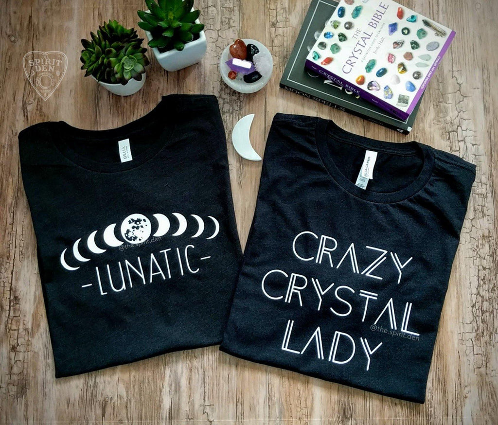 Lunatic  Moon Phases T-Shirt - The Spirit Den