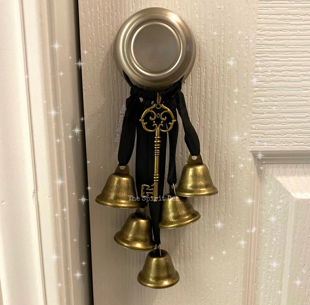 Witch Bells With Key | Protection Bells Door Charm
