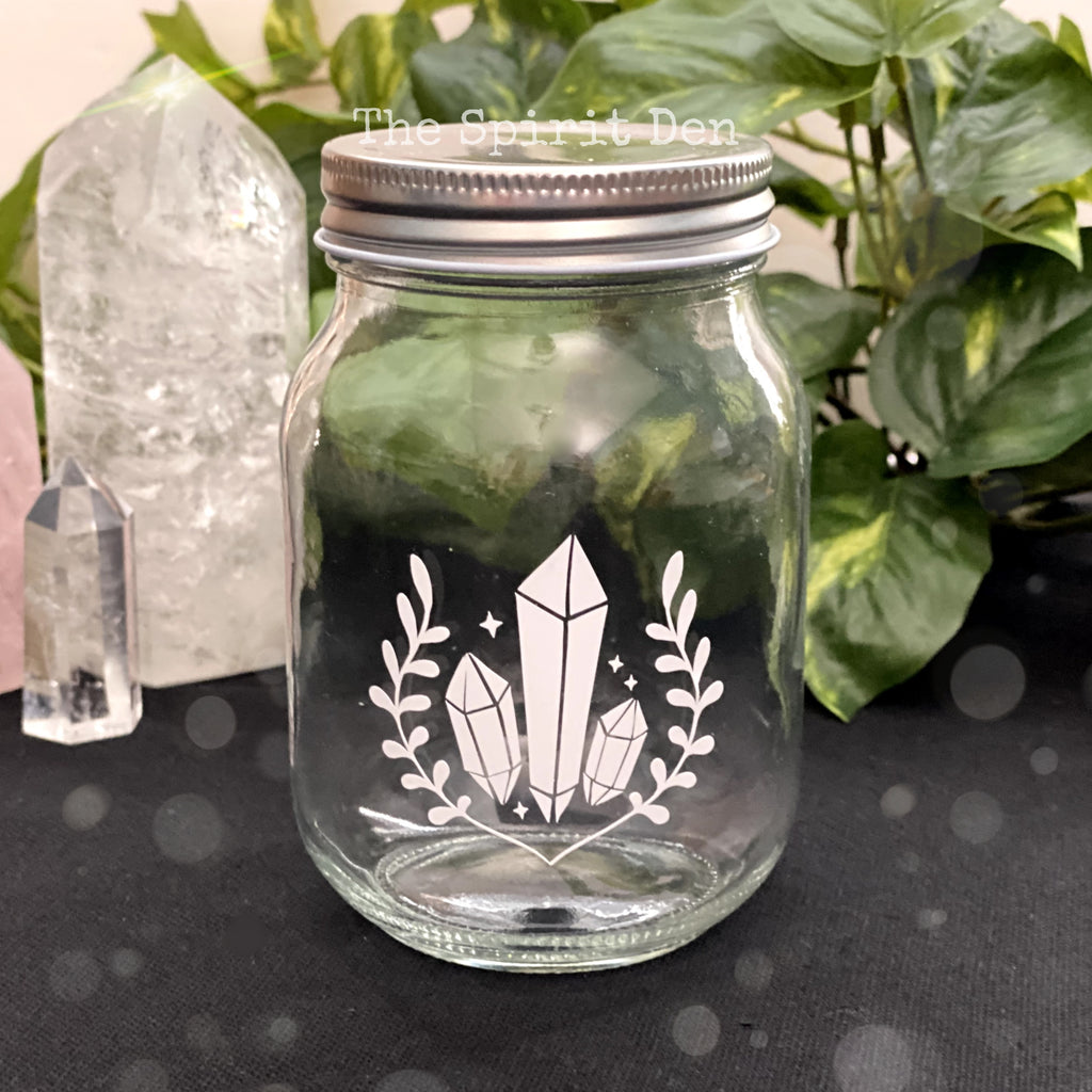Moon Water Jar | Herb Jar | 16oz