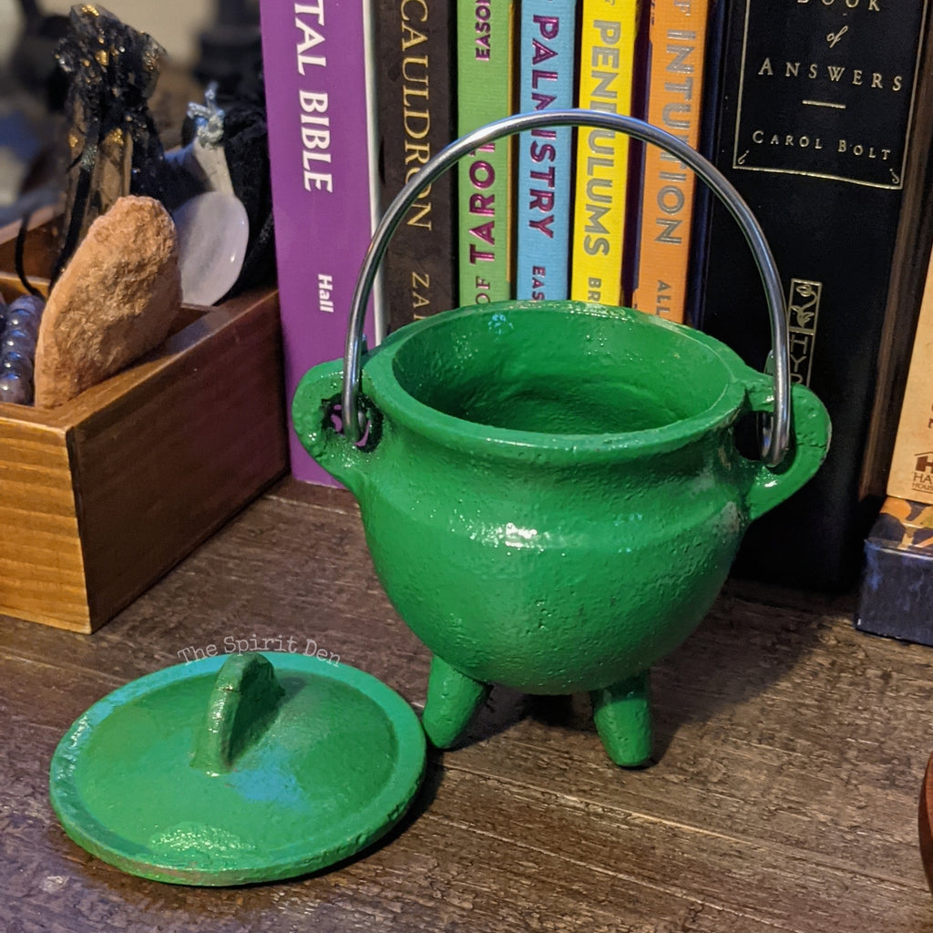 Green Cast Iron Cauldron